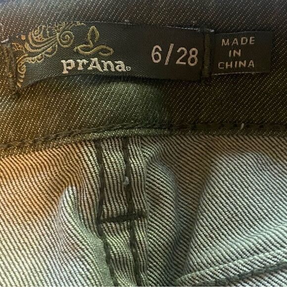 Prana Green Kara Jeans Size 6 - Picture 3 of 13